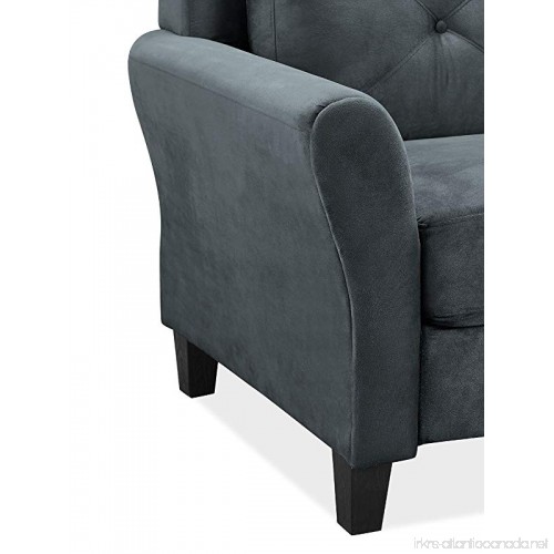 LifeStyle Solutions Harrington Sofa in Grey Dark Grey