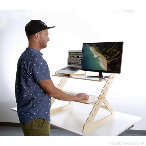 Readydesk 2 Adjustable Standing Desk Converts Any Desk To A