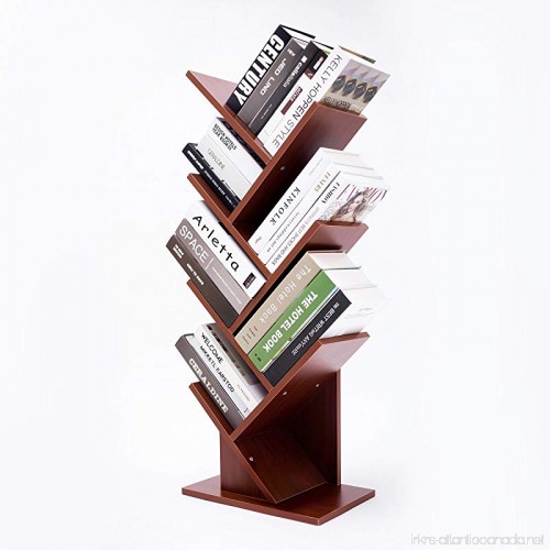 Hofome 7 Shelf Tree Bookshelf Bookcase Book Rack Display Storage