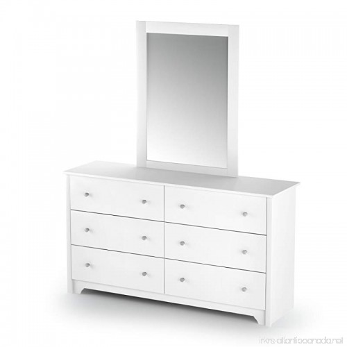 South Shore Vito Collection 6 Drawer Double Dresser Pure White