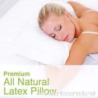 All Natural Latex Pillow With Organic Cotton Outer Covering (Standard - Firm) - B072YB5SN8