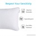 Amada Pillow for Sleeping Soft Bed Pillow with 50 Individually Wrapped Pocket Coils Ice Silk Breathable Cooling Hypoallergenic Pillow cover by (Queen) - B0794XBM3Y