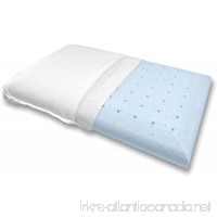Bluewave Bedding Super Slim Gel-Infused Memory Foam Pillow  Ventilated  Hypoallergenic  Thin and Flat Pillow - B06XRH46GH