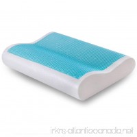 Comfort & Relax Cool Gel Memory Foam Contour Pillow for Sleeping Neck Support  Standard  1-Pack - B01J0Q6S4Q