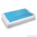 Contour Memory Foam Pillow w/ Cooling Gel by PharMeDoc - Orthopedic Bed Pillow incl. Removable Pillow Cover Contour Design - B071WKSSY5