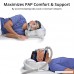 Contour Products CPAPMax Pillow 2.0 CPAP Bed Pillow - Pressure Free Cutouts to Alleviate Mask Shifting Leaking and Pressure - B01N42H3UZ
