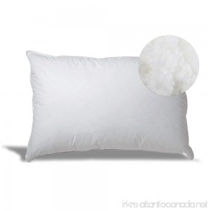 eLuxurySupply Overfilled Down Alternative Back/Side Sleeper Pillow - Hypoallergenic Fill - 100% Cotton Ticking - Set of 2 Queen - B00HUZ1M0A