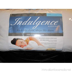 Indulgence Side Sleeper Pillow by Isotonic 36x20 King - B009LR5VRA