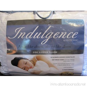 Indulgence Standard/Queen Side Sleeper Pillow by Isotonic 28x20 - B005GMGBQO