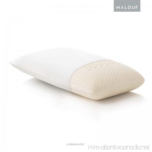 MALOUF Z 100% Natural Talalay Latex Zoned Pillow - Queen - High Loft Firm - B007U5VMIC