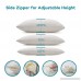 Sable Shredded Memory Foam Pillow for Sleeping Side Sleepers CertiPUR-US & FDA Registered Hypoallergenic w/Thickened Bamboo Pillowcase for Home & Hotel Collection Neck Pain Relief Queen Size - B074Q9DMHR