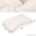 SONGMICS Gel Memory Foam Pillow Ergonomic Neck Support Hypoallergenic Healthy Comfortable with Machine Washable Cover Standard White URMP07NWT - B07BYCNF68