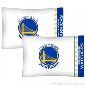 2pc NBA Golden State Warriors Pillowcase Set Basketball Team Logo Bedding Pillow Covers - B011J9OD3K