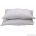 aashirainwear Two Quantity Pillowcase 100% Cotton 400-Thread-Count Standard Size White Solid (30x20) - B078BP5RHR