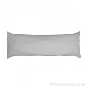 Betty Dain Stretch Jersey Body Pillowcase 21 x 54 Heather Gray - B076TBDYPF