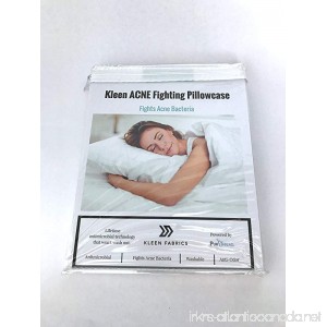 Kleen Fabrics Acne Fighting Antimicrobial Pillowcase with PurThread Silver Technology - B01N1ZCJ63