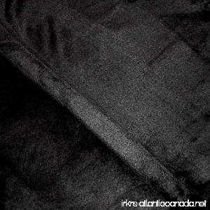 Microplush Pillowcase Cover -Black-Standard (Set of Two) - B077VQQQGP