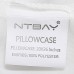NTBAY Silky Satin Pillowcases Set of 2 Super Soft and Luxury Hidden Zipper Design 20x 26 White - B079BLWXCY