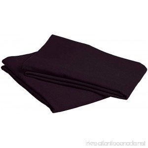 Pinzon Signature 190-Gram Cotton Heavyweight Velvet Flannel Pillowcases - Standard Aubergine - B00BED4Y3G