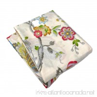Tache Cream Multi Colorful Floral Pillowcase - Quiet Morning Garden - Cotton Luxurious Decorative Standard/Queen 20x30 Pillow Case - 2 Piece Set - B01K03TFG6