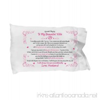 To my beautiful wife  I will always love you unconditionally  love husband - pillowcase - B07B27BYLH