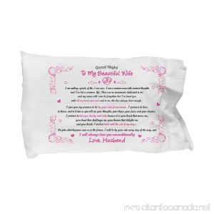 To my beautiful wife I will always love you unconditionally love husband - pillowcase - B07B27BYLH