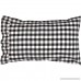 VHC Brands Farmhouse Classic Country Bedding Annie Buffalo Check Pillow Case Set of 2 Standard Black - B077VL2X5Y