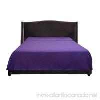 Floris Fashion Queen 300TC 100% Egyptian Cotton Luxury Purple Solid 1 Piece Flat Sheet Solid - Tailored Finish Super Comfy Easy Care Fabric - B01IPLSH0A