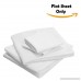 Meraki 600 Thread Count 100% Cotton Solid Flat Sheet (Pack of 3 Queen White)- Top Sheets - Extremely Smooth Stronger Durable Quality - Luxury Bedding - B07FN6YNH3