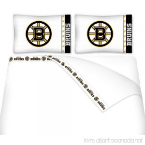 NHL Boston Bruins 5 Pc Full Bedding Set Comforter and Sheets - B002VK99VS