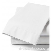 Twin Extra Long Flat Sheet Only  800 Thread Count Egyptian Cotton 1 Piece Luxury Hotel Flat Sheet/Top Sheet White Solid-100% Satisfaction Guarantee - B01G5LXT64