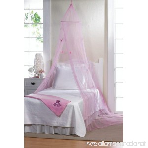 Accent Plus Girls Mosquito Netting Princess Butterfly Bed Canopy Pink - B0721V1VRQ