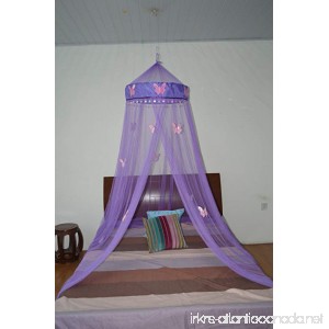 Butterfly Bed Canopy Mosquito Net for All Size Bed Room Decoration Party Events (Purple) - B00IUUBKX8