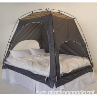Daverse Floor-less Indoor Privacy Tent on Bed Blackout keep Warm Play Tent (Medium:Double Full Queen bed) (Deep Green) - B01M8KT6PG