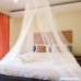 Htovila Universal White Dome Mosquito Mesh Net Easy Installation Hanging Bed Canopy Netting for Single to King Size Beds Hammocks Cribs - B07D571Q64