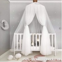 LUCKIEY Mosquito Net Canopy Dome Bed Canopy Canopy for Bed  Kids Room Decoration Photography Props for kids Full Hanging Kit  Insect Protection Repellent Shield Gift Bag (Pure White) - B074FR8MKF