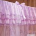 LuDan Mosquito Net Bed Canopy-Lace Luxury 4 Corner Square Princess Fly Screen Indoor Outdoor (Purple Full/Queen) - B07BJLC37L