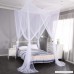 Mengersi 4 Corner Post Bed Canopy Mosquito Net Twin Full Queen King Size (White) - B07B4B4DYY