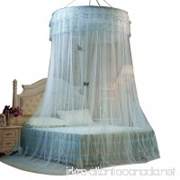 Mosquito Net Cover  Princess Round Lace Mosquito Nets Conical Curtains Fly Screen Netting Bug Screen Repellant-Carrying Malaria & Diseases for Home or Travel Use (Blue) - B072XCCM7W