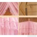 Nattey Flowers 4 Corner Post Bedding Canopy Mosquito Netting With Bed Frame (Pink Queen) - B078T3712W