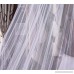 Round Hoop Double Lace Princess Bed Canopy Mosquito Netting Fit Crib Twin Full Queen White - B01FCYA7IS