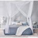 Truedays Four Corner Post Bed Princess Canopy Mosquito Net Full/Queen/King Size - B0107UEY68