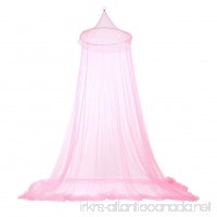 Whitelotous Summer Mosquito Nets Lace Mesh Hung Dome Anti Insect Bed Canopy Home Decor for Camping & Travel(Pink) - B07D341KSS