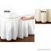Collections Etc Eyelet Floral Scalloped Elastic Bed Wrap Around Easy Fit Dust Ruffle Bedskirt White Queen/King - B00HJDGM5S