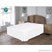 Cotton Metrics Linen Present 800TC Hotel Quality 100% Egyptian Cotton Bed Skirt 16 Drop length Queen Size White Solid - B078V8N1D8