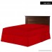 Crescent Bedding Pleated Bed Skirt Easy Care Quadruple Pleated Design Fabric Base Allows for Natural Draping 15 Fall Covers Legs and Bed Frame (Twin Red) - B010EA6LKI