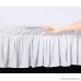 Elegant Comfort Luxury Wrinkle Resistant -Wrap Around Style- Elastic Bed Wrap Ruffled Bed Skirt 16inch Drop Twin/Full White - B01MT0F7V1