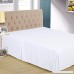 Excellent Deals Bed Skirt (Queen White) - Brushed Microfiber Quadruple Pleated Dust Ruffle - 14.5” inch elegant Drop - Easy Clean Iron Easy-Fade and Wrinkle Resistant-Comfortable & Durable. - B073YSRRHK