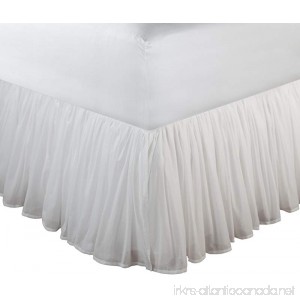 Greenland Home Fashions Cotton Voile 18-Inch White Bed Skirt Queen - B007P9JGPY
