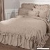 Piper Classics Ashley Taupe King Bed Skirt 78x80 16 Drop Farmhouse Style Dark Beige Gathered Dust Ruffle - B07B43TS2K
